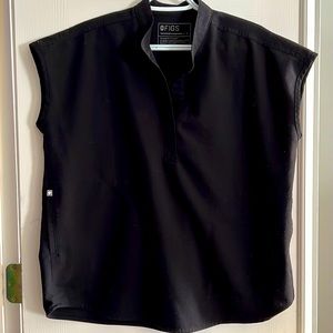 Figs black Rafaela oversize scrub top